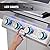 Monument Grills Larger 4-Burner Propane Gas Grills bbq Stainless Steel Heavy-Duty Cabinet Style with LED Controls Side Burner Mesa 400m