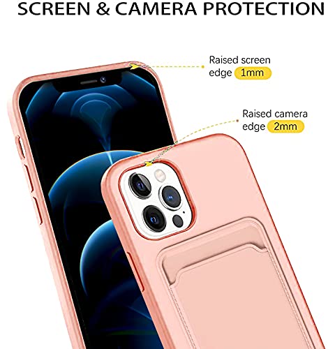 Housse rose iPhone 12 Pro Max avec pochette portefeuille pour vos sorties - 3