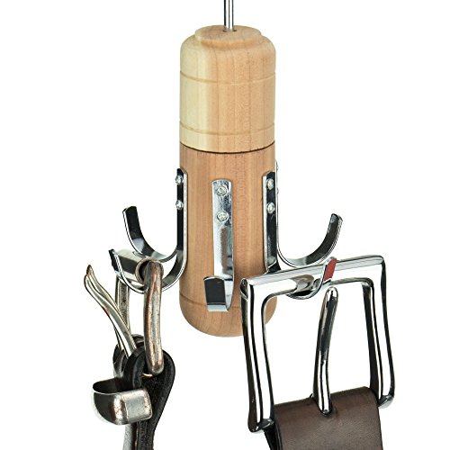 Hangerworld Cedar Rotating Belt Organizer Rack Hanger Closet Storage For Belts And Ties #TOP3