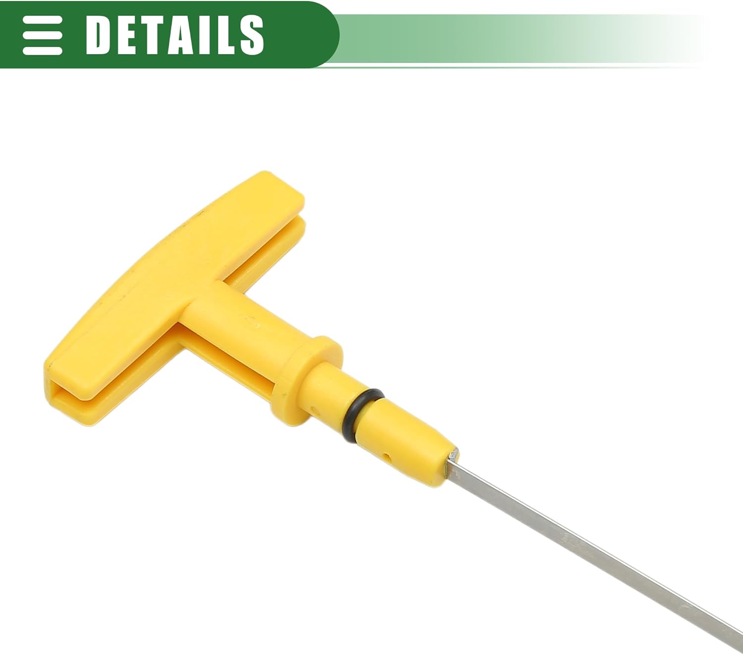 Motoforti Engine Oil Dipstick Indicator, Oil Dipstick Replacement, for Dodge for Ram 1500 5.9L V8 1997-2002, Metal Plastic, No.53020928, Yellow