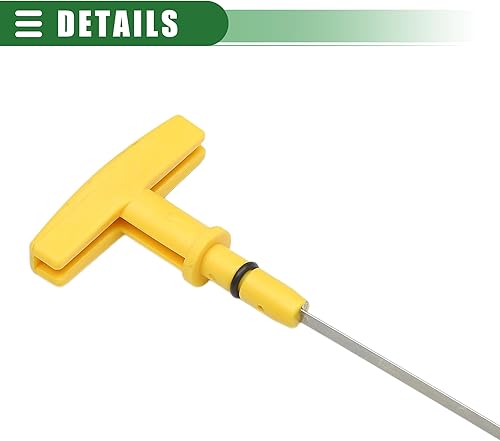 Miniatura 7 de Motoforti Indicador de varilla de medición de aceite de motor, repuesto de varilla de aceite, para Dodge para Ram 1500 1997-2002, plástico metálico,