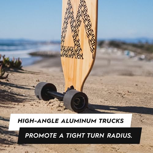 Magneto Bamboo Carving Longboard Complete