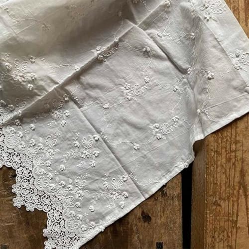 Vivienne(ヴィヴィアン) 【 カフェカーテン 60×120cm ホワイト 】 レース 刺繍 のれん WK4450U2 [3]