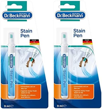 Dr Beckmann Stain Remover Pen, 9ml | Effective Pocket-Size Stain Remover | Quick, Handy and Easy to Use | Pack of 2