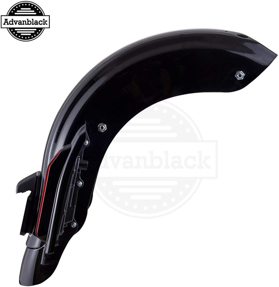 Advanblack Denim Black Color-Matched CVO Style Rear Fender Kit For 2014-2019 Harley Touring Street Glide Road King Road Glide Special