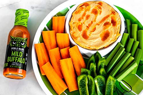 Noble Made By The New Primal Mild Buffalo Dipping And Wing Sauce - 13 Oz Bottle - Dairy-Free Mild Buffalo Sauce - Whole30 Approved, Certified Paleo, Dairy-Free, Keto, And Gluten-Free Sauce With 0G Of Sugar #TOP5