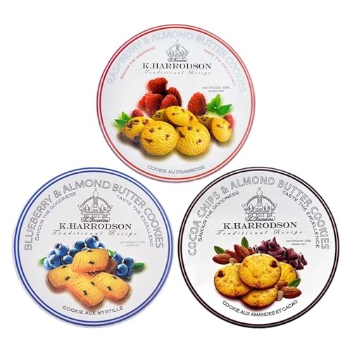 Image of K.Harrodson Cocoa Chips & Almond Butter Cookies, 5.29 oz ℮ 150 g