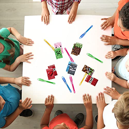 UV-Stift und Notizbuch, 24 Stück Mini Pixel Partytüten, kindergeburtstag gastgeschenke, Adventskalender und kleine… – Bild 7