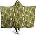 Produktbild hgdfhfgd Mit Kapuze Decke Forrest Creatures Moose Soft Throw Wrap Tragbare Decken Neuheit Cape für Kinder Erwachsene (mit Kapuze) fashion931