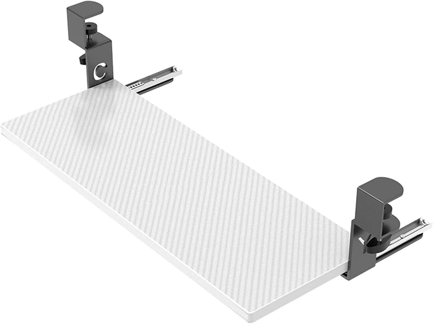 1 Clamp Sliding Keyboard Tray under Desk,Ergonomic Keyboard