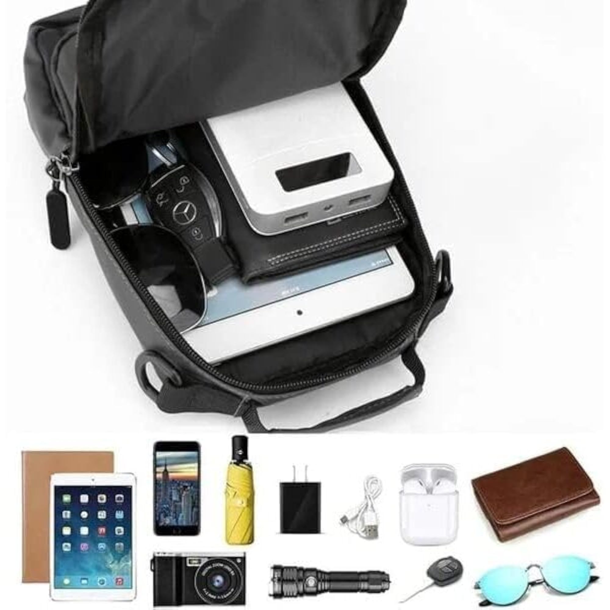 Sling Bag for Man Travel Daypack Crossbody Slim Bag