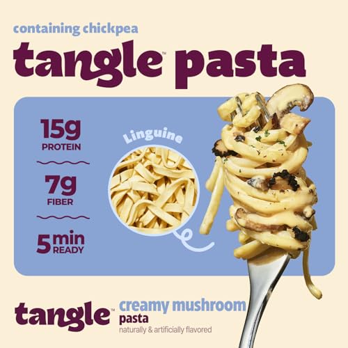 Image of Samyang Tangle Creamy Mushroom Linguine Truffle and Shiitake Flavor Savory Non-Spicy Sauce Air Dried Noodle Quick Microwave Meal 3.70 oz (Pack of 6)