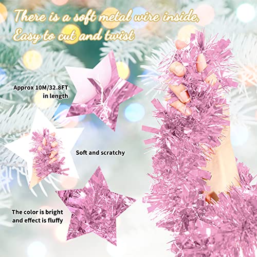 10M Ghirlanda di Orpelli Natalizi Ghirlanda Albero...