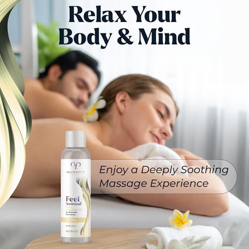 Promescent Massage Oil for Massage Therapy, Massage Oils for Date Night, Premium Body Oil for Men & Women to Relieve Stress & Sore Muscles, Essential Oils for Skin (4 oz) (Vanilla) - Thumbnail 2