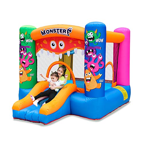 doctor dolphin Inflatable Bouncy House for Kids Indoor Jumping Bouncy Castle House with Air Blower