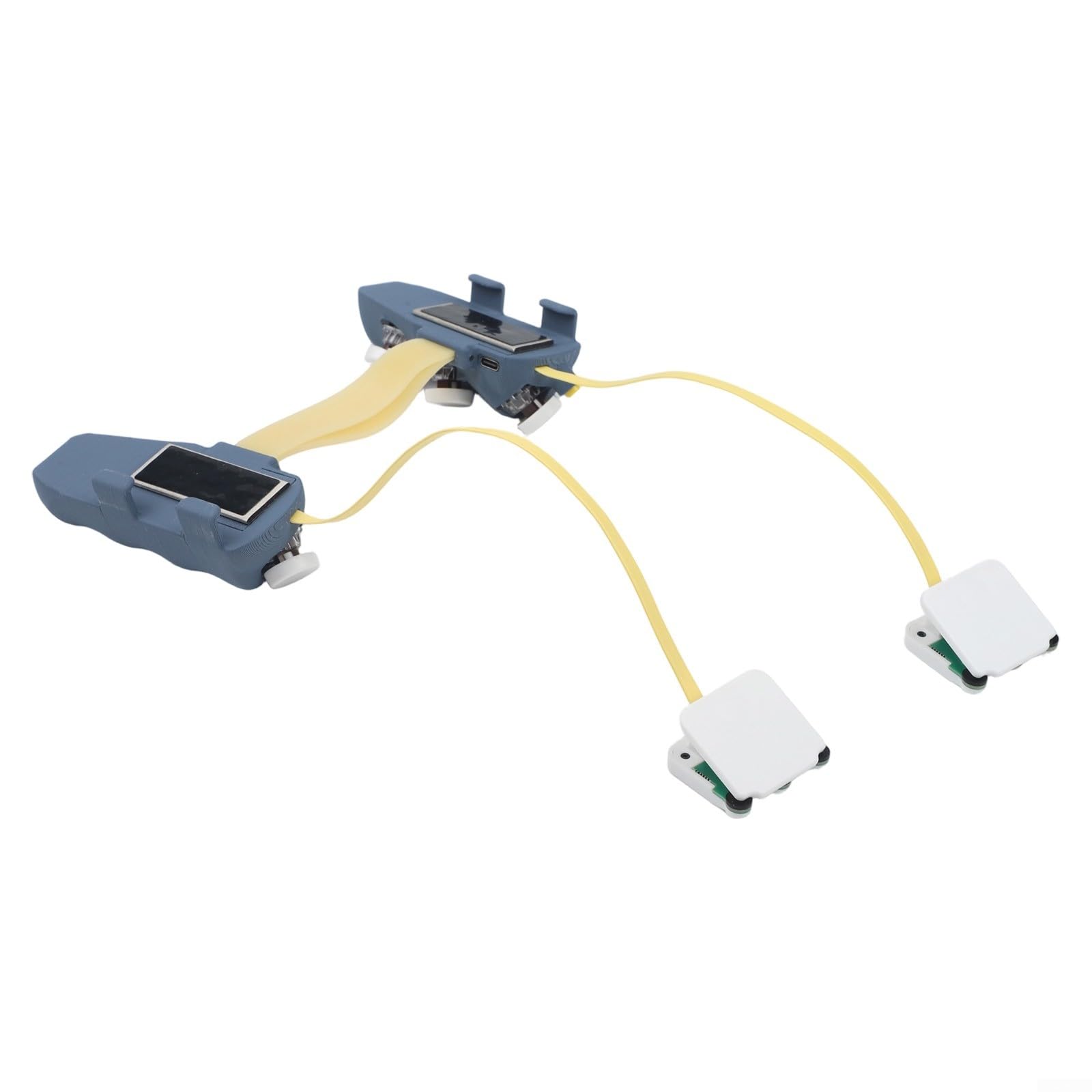 Manette de jeu magnétique DIY pour iPad avec fonction Pulse Continuous et boîtier imprimé 3D et dragonne jaune pour tablettes (7,9 ~ 9,1)