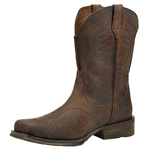 Ariat Mens Rambler Phoenix Western Boot Distressed Brown 11
