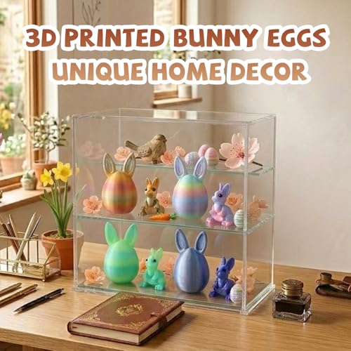 3D Printed Easter Eggs with Bunny Inside,Easter Surprise Rabbit Eggs,3D Printed Animals, Easter Basket Stuffers,Fidget Toys Gifts (4PCS) - Image 5