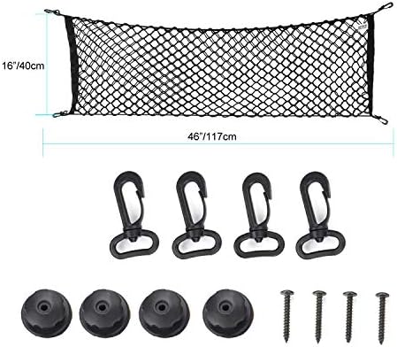 AUTOAC Car Cargo Net for Car Boot Nets Trunk Net Stretchable Car Net Truck Bed Cargo Net Trunk Organizer for Car