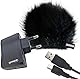 KEEPDRUM Zubehör-Set für Zoom Rekorder Windschutz WS-BK + USB Netzteil BS510+ Mini-USB Kabel 1,5m