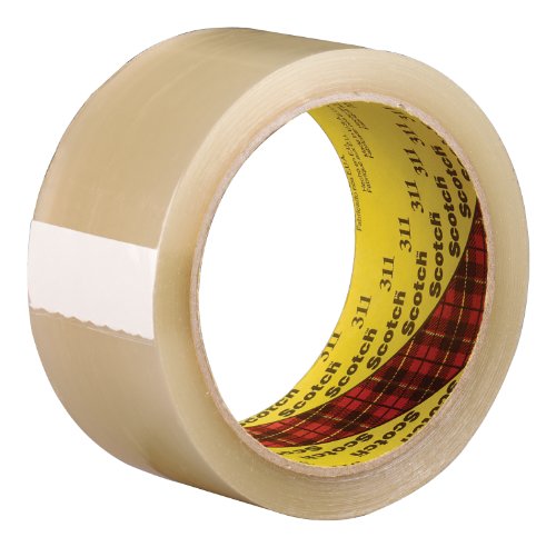 Scotch Box Sealing Tape 311 Clear, 48 mm x 50 m, 36 rolls per case Bulk