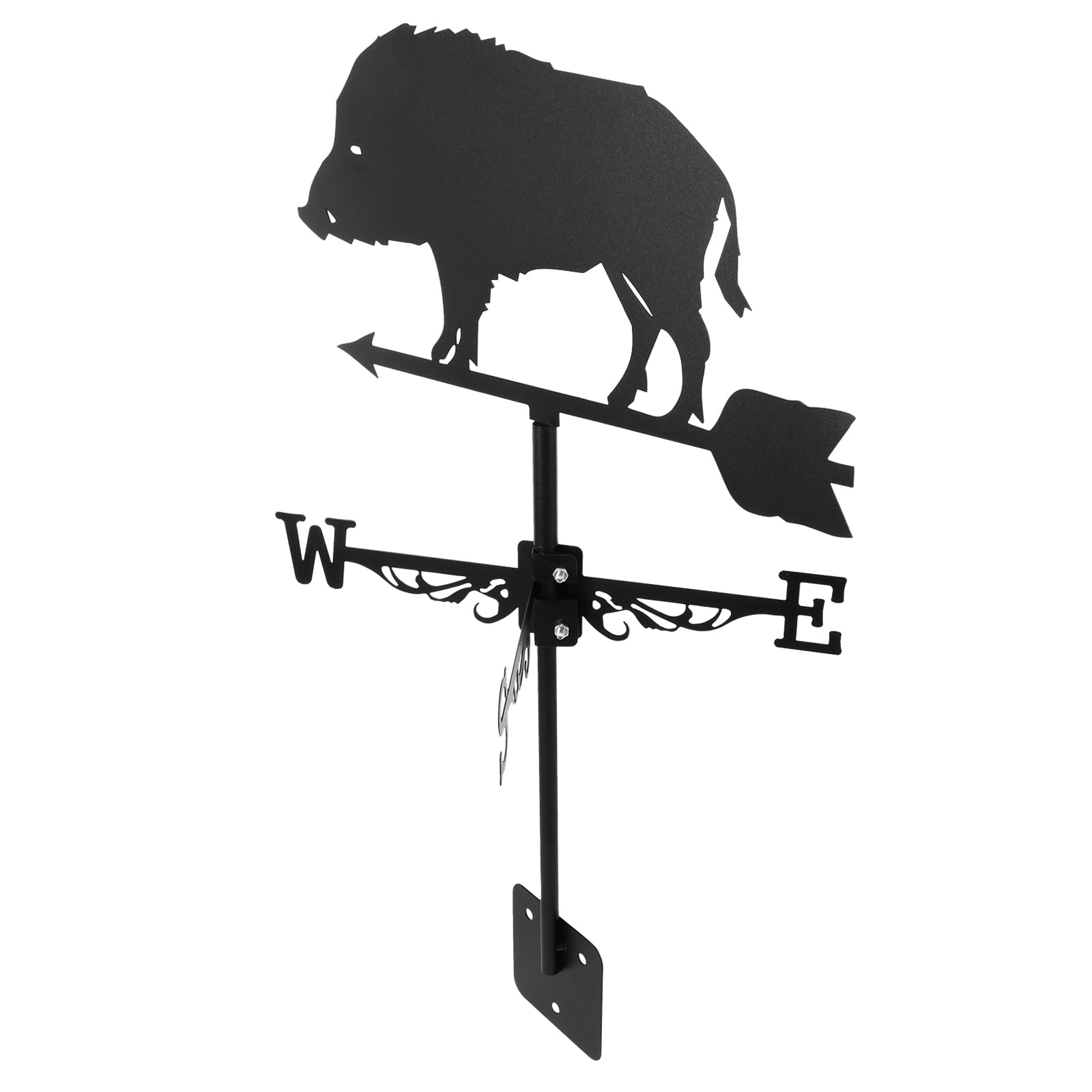 HANABASS Veleta De Cerdo, Veleta De Techo, Jabalí Weathervanes, De Viento para Jardin, Paleta De Clima MetáLico con Flecha Ornamento Dirección del Viento para Patio Exterior Granero