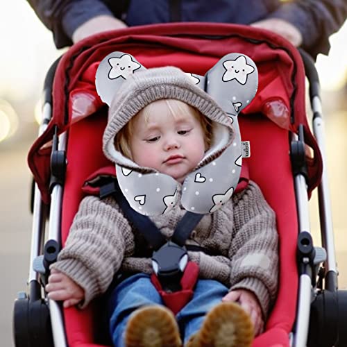 Travesseiro De Viagem Infantil Em Forma De U - Almofada De Suporte De Pescoço Em Forma De U Dos Dese