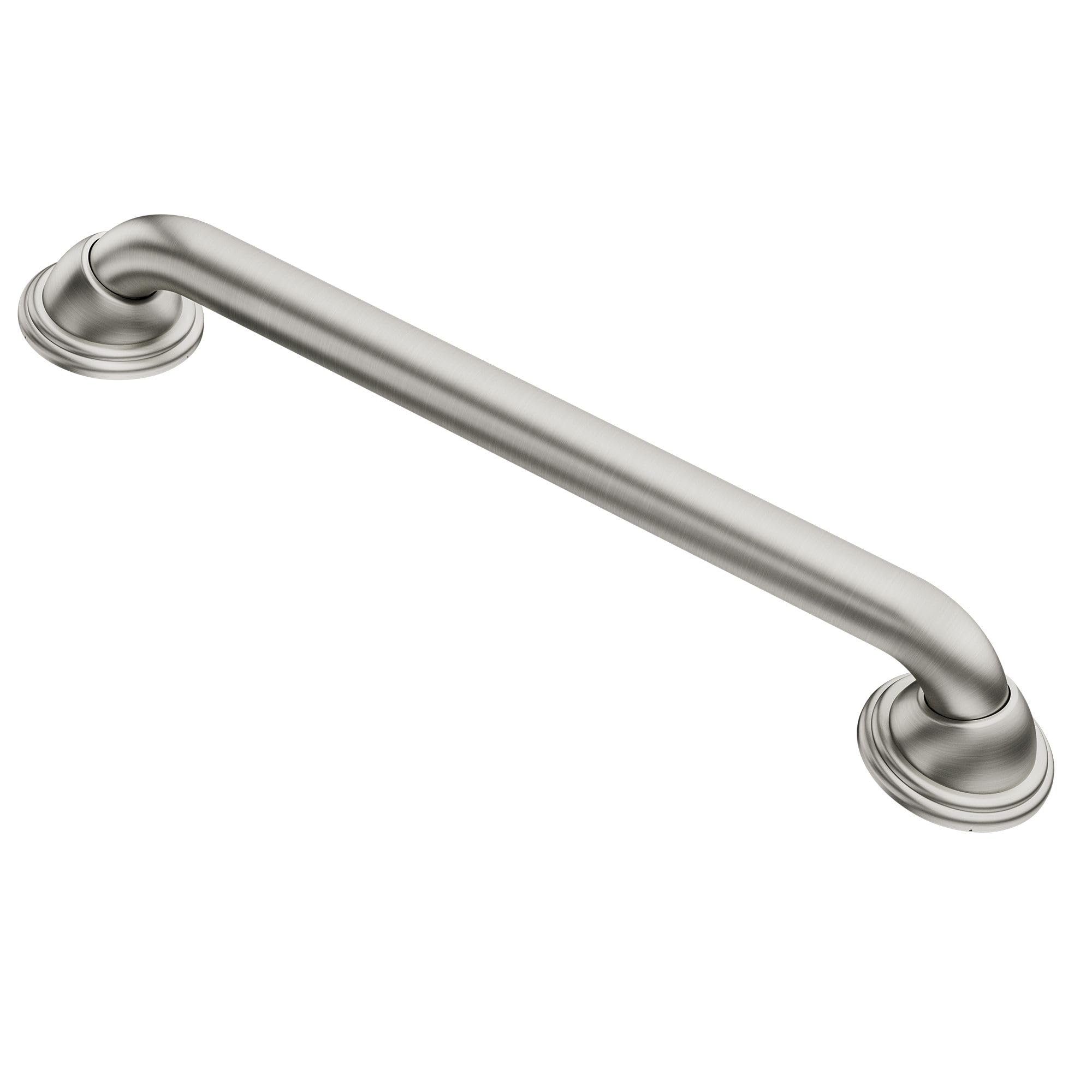 Moen LR8724D2BN Home Care 24-Inch Designer Stainless Steel Grab Bar with Concealed Screws, Brushed Nickel