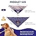 VavoPaw 4th of July Dog Bandanas 2PCS, Patriotic Pet Bandana, Triangle Reversible American Flag Bandana, Star Dog & Stripes, XL, Blue