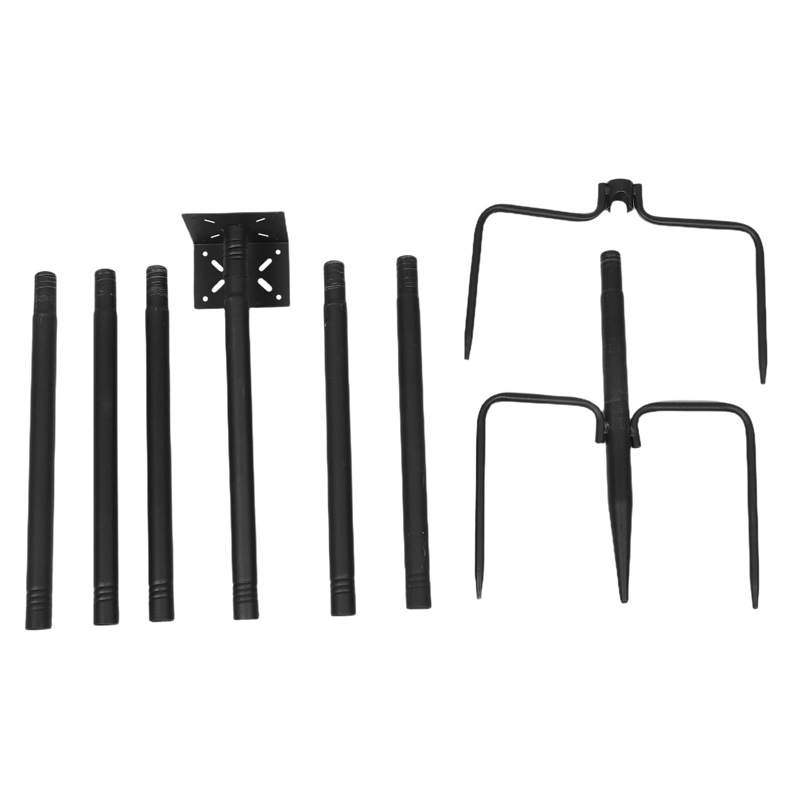 Support mangeoire oiseaux extérieur stable, piquet réglable en fer pour jardin