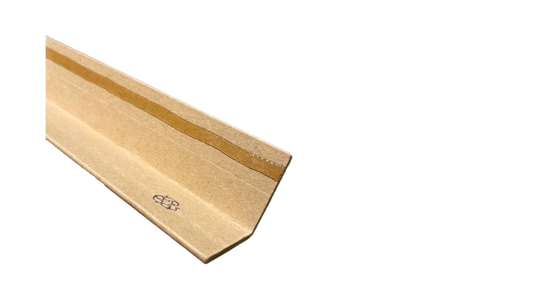 100x Kantenschutzleisten Länge: 800 mm Kantenschutzwinkel aus Pappe selbstklebend Schenkelbreite: 50 x 50 mm Selbstklebung Braun