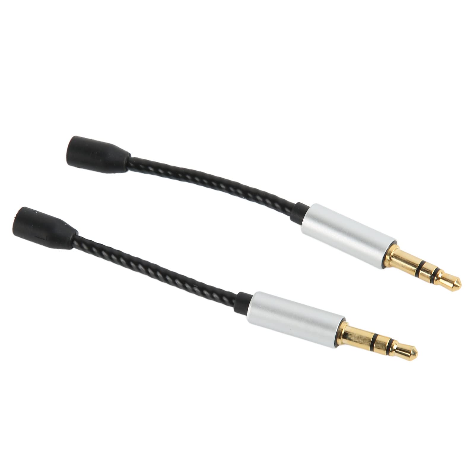 Adattatore MMCX Femmina A Jack Audio 3.5 Mm Maschio - Colore Nero, Per Cuffie E Cavi Di Aggiornamento