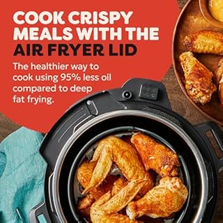 Instant Pot Duo Crisp + Air Fryer 11-in-1 Multicooker, 5.7L - Pressure Cooker, Air Fryer, Slow Cooker, Steamer, Sous Vide Machine, Dehydrator with Grill, Food Warmer & Baking Functions