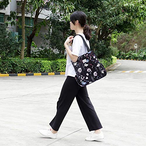 KAMO Floral Tote Bag - Waterproof Lightweight Handbags Travel Shoulder Bag for Hiking Yoga Gym Swimming Travel Beach2