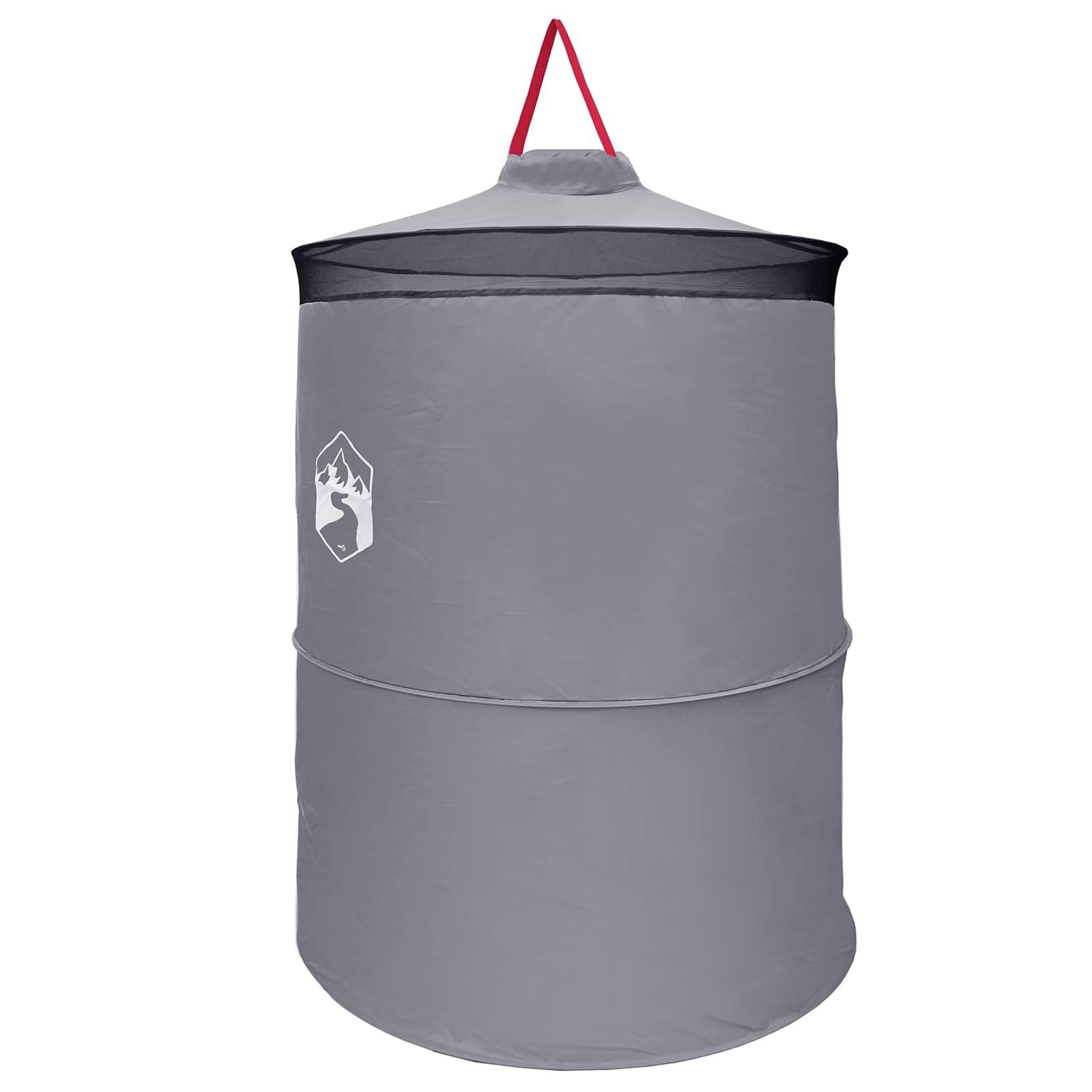 Tenda pop-up per WC con corda per appenderla, 97 x 126 cm, tenda da spogliatoio per campeggio, escursioni e spiaggia, tenda portatile pop-up in poliestere con borsa per il trasporto, grigio e