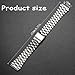 WRISTARMOR Stainless Steel Watchband Accessories Compatible with Caiso A158WA A168WH AE1200WH F108WH AQ-230A A700W LA670WGA Mens Watch Strap 18mm Replacement Band(silvery 3Z)