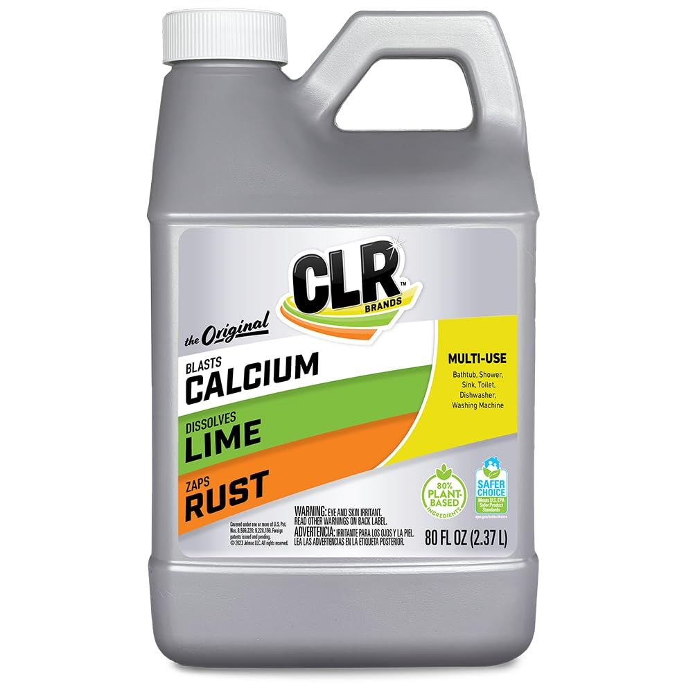 CLR Calcium Lime Rust Remover Blasts Calcium Dissolves Lime Deposits Zaps Stubborn Rust Stains and Hard Water Deposits
