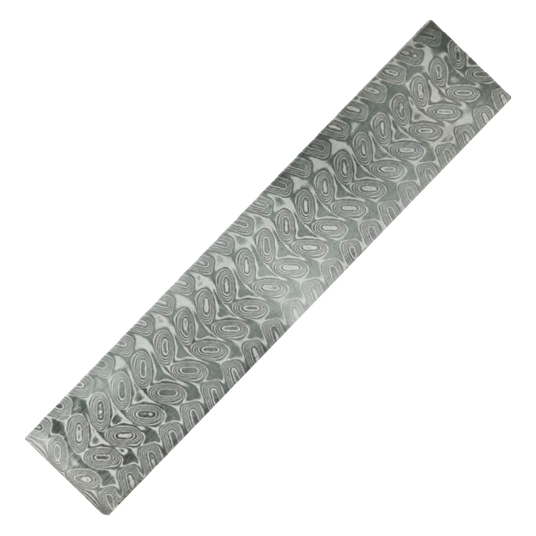 Fait à la Main VG10 Damas Barre de Billettes en Acier Inoxydable pour Couteau Fabrication de Lame Vierge | Fabrication de Bijoux | (220x30x3mm,Paddy)