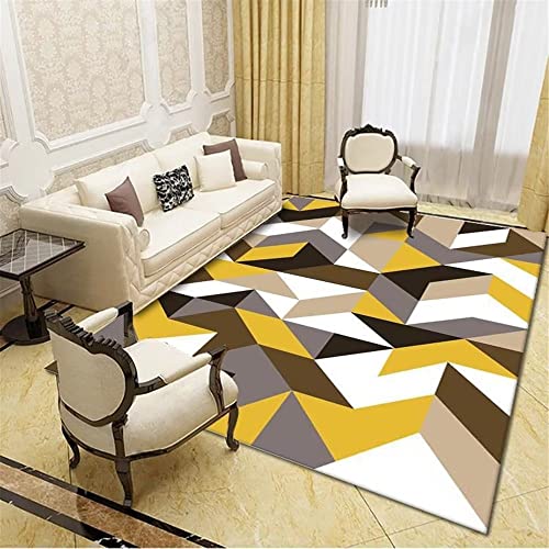 Tapis de sol de salon géométrique et décoration de la chambre avec tapis d'étude