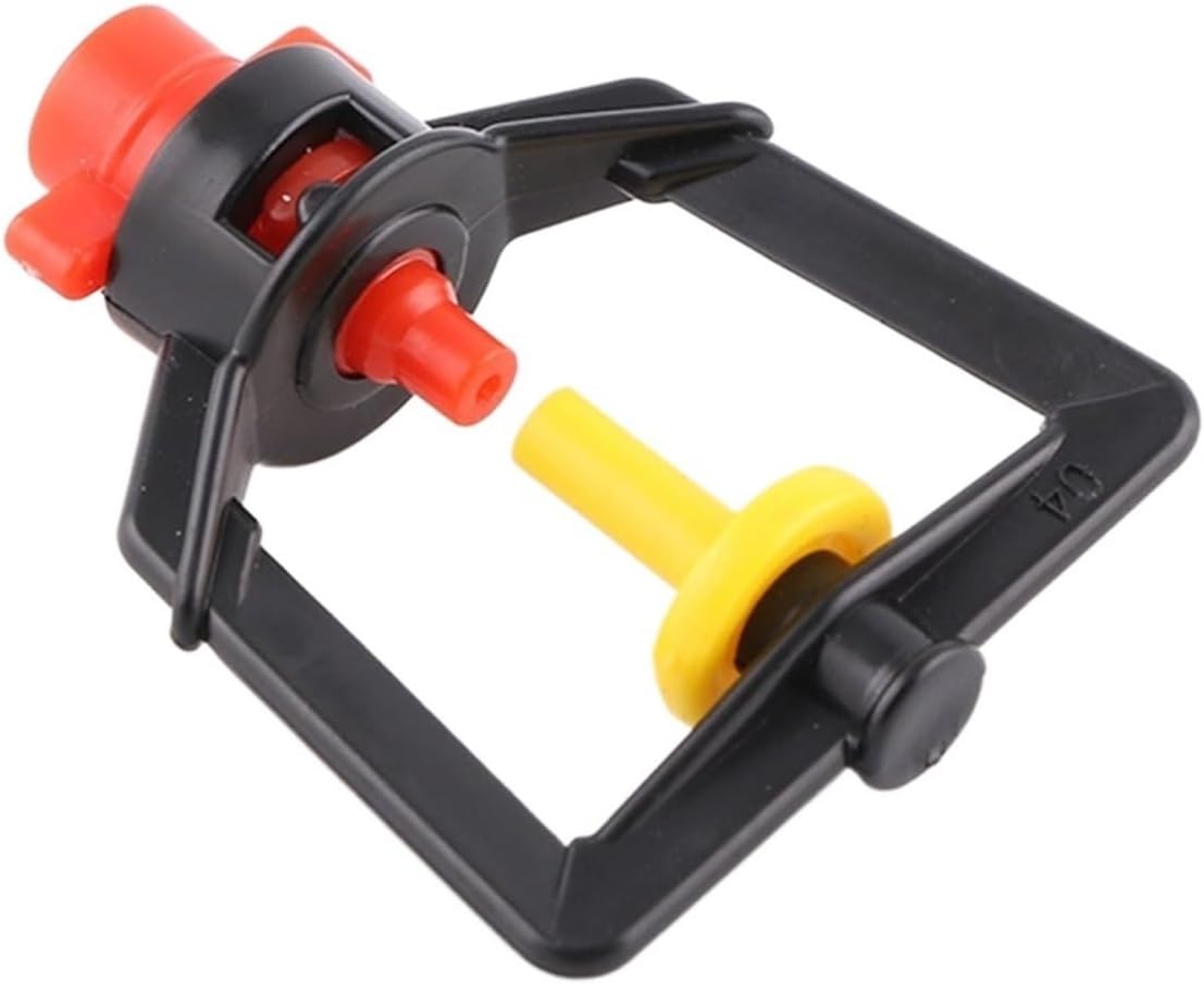 10Pcs 6mm 360 Refraction Micro Nozzle Greenhouse Drip Irrigation Misting System Hanging Humidifier Sprayer with 4/7mm Barb (Color : 2)