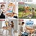 188Pcs All-in-One Art Painting Kit with French Easel, 96 Acrylic, Watercolor & Oil Paint Set, Complete Art Supplies Painting Set for Adults, Artists, Beginners