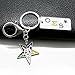 muiot Fashion OES Metal Keychain with Enamel Charms - Order Of The Eastern Star Society Nameplate Keychains