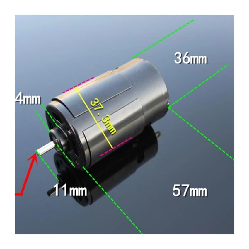 Round Shaft Ball 550 DC Electronic Starter Oiliness Shaft Sleeve DC 6-18V Low Noise DIY Parts