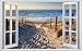 Fotografie Nordsee Strand Sonne Wandtattoo Wandsticker Wandaufkleber F1676 Größe 60 cm x 90 cm