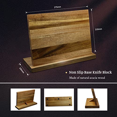 Yarenh Knife Set With Magnetic Block 5 Piece, Professional Kitchen Knife Set, 73 Layers Damascus High Carbon Stainless Steel, Natural Sandalwood Handle, Sharp Chef Knife #TOP2