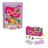 Inclut 1 coffret, 2 mini-figurines Sanrio, 1 gomme bateau, 1 feuille d’autocollants, 1 pochoir et 1 crayon.