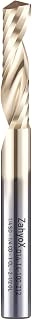 ZahyoX O Flute Upcut Spiral Router Bit 1/4" Shank, 1/4" Cutting Dia, 1" Cutting Length, 2-1/2" OVL, Single Flute CNC Bit for Acrylic Sheets, PVC Boards, Plastics