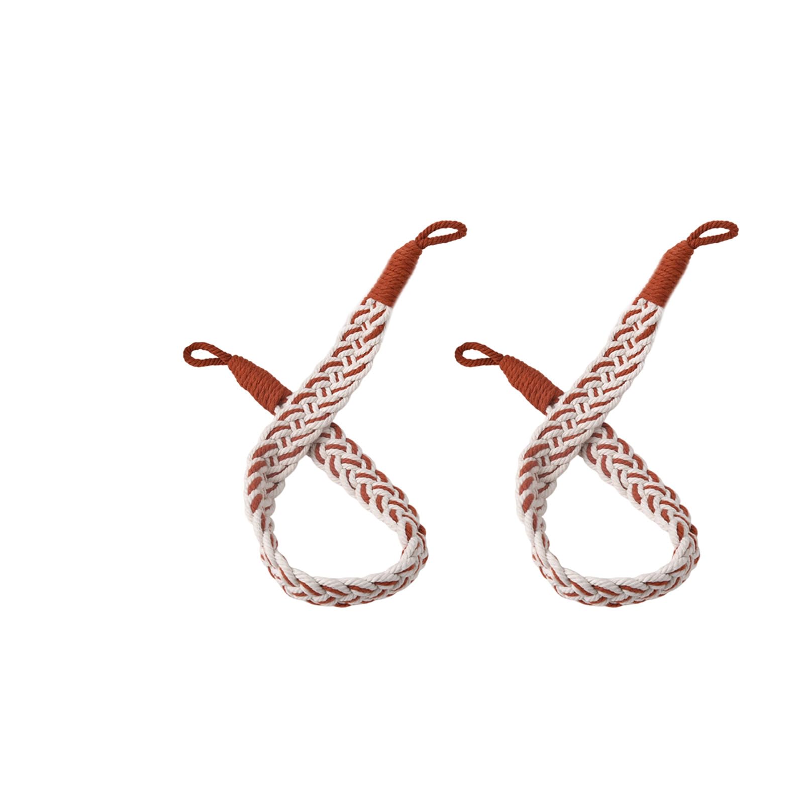 Tsophreniq Of 2 Braided Fabric Curtain Tiebacks Rope Window Drapery Holdbacks Straps Cords Accessories Handwoven Holders