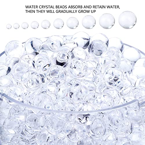 Eboot 10000 Pieces Gel Soil Water Crystal Beads Gel Jelly Water Gems Vase Filler (Clear) #TOP1