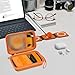 Travel Case for UCOMX for Nano/for Rtops/for Hicober/for Iseyyox 3 in 1 Wireless Charger, Foldable Magnetic Charging Station Storage Holder Bag for Fast Charge Pad Cable, Adapter, Orange-Box Only